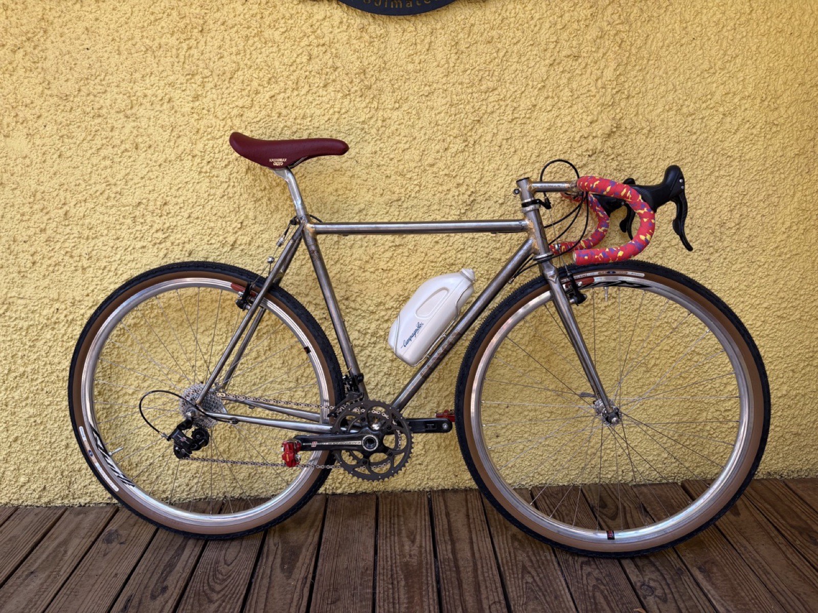 Monsoon No. 1, a raw steel custom road bike, before paint